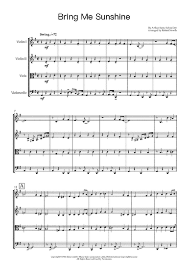 Bring Me Sunshine (arr. Robert Newth)