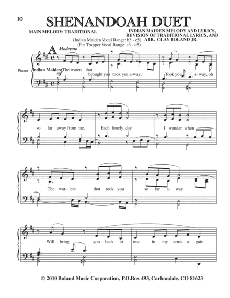 SHENANDOAH DUET (arr. Clay Boland Jr.)