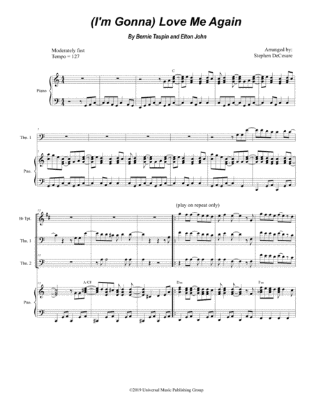 (i'm Gonna) Love Me Again (arr. Stephen DeCesare)
