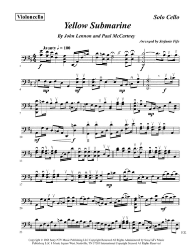 Yellow Submarine (arr. Stefanie Fife)