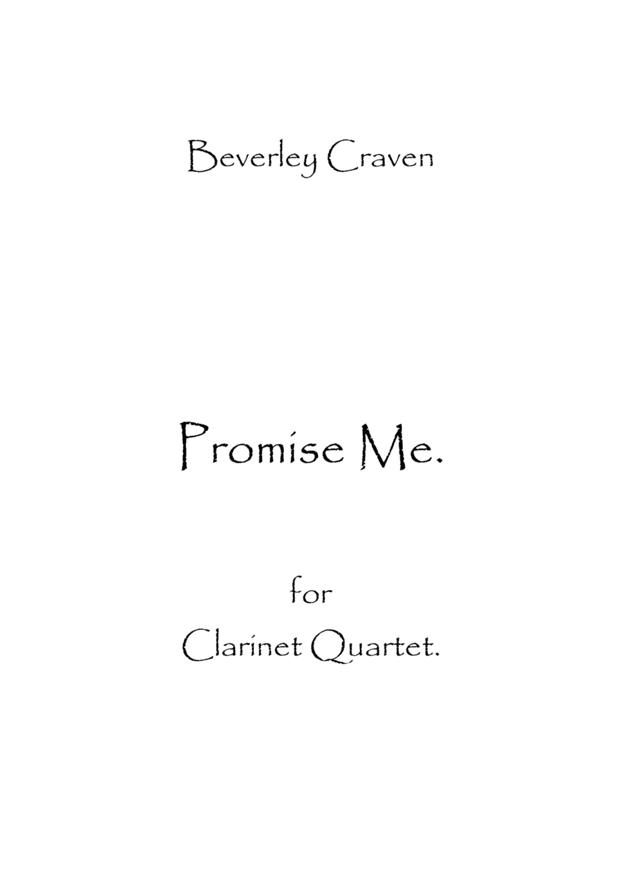 Promise Me (arr. Spence Bundy)