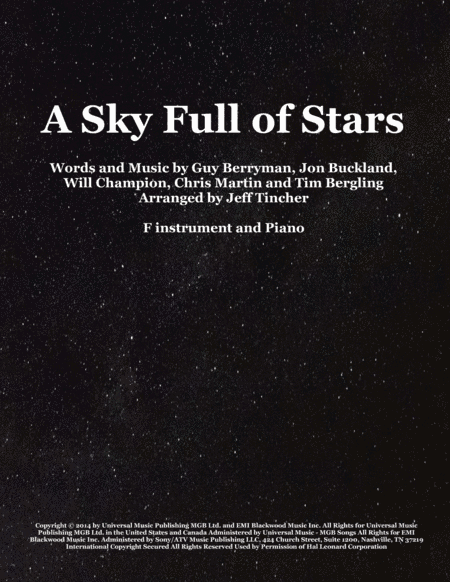 A Sky Full Of Stars (arr. Jeff Tincher)