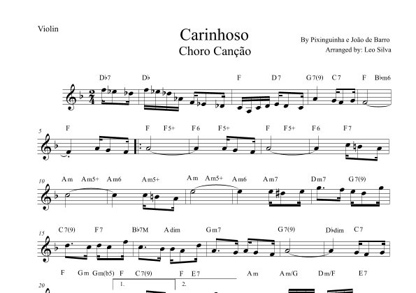 Carinhoso (arr. Leo Silva)
