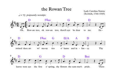 the Rowan Tree (in D) (arr. Stephanie Bennett)