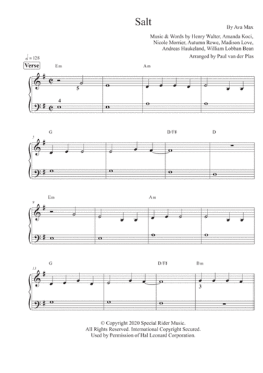 Salt (arr. Paul van der Plas)