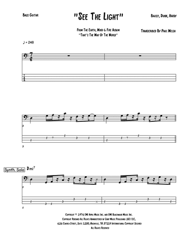 See The Light (arr. Accubass)