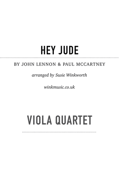Hey Jude (arr. Susie Winkworth winkmusic.co.uk)