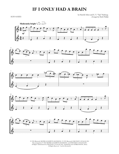 If I Only Had A Brain (arr. Mark Phillips)