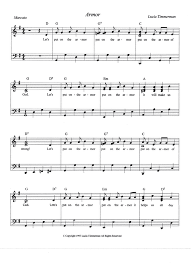 Let's Put On The Armor (Chrildren's Song)