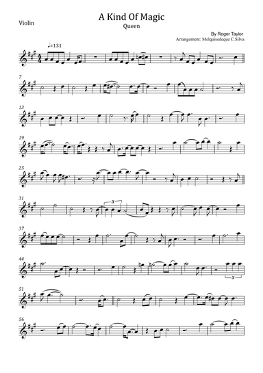 A Kind Of Magic (arr. Melquisedeque C.Silva)
