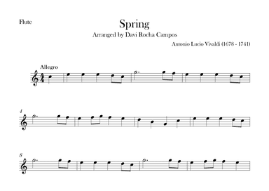 Spring (arr. Davi Rocha Campos)