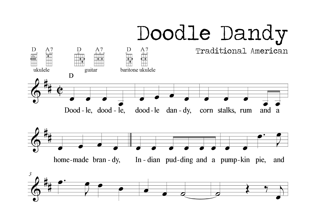 Doodle Dandy (Traditional American Folk Song) (arr. M. Ryan Taylor)