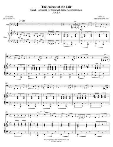 Fairest of the Fair - Tuba Solo (arr. Rick Windley)