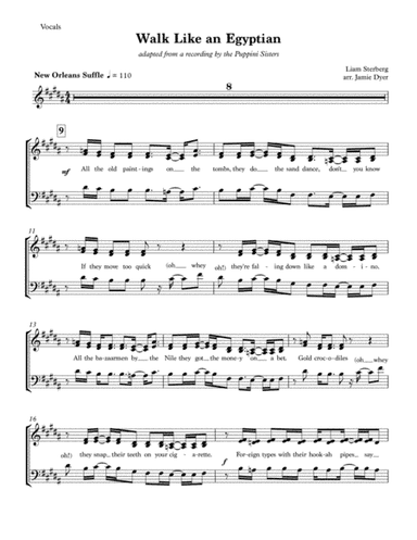 Walk Like An Egyptian (arr. Jamie Dyer)
