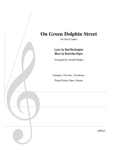 On Green Dolphin Street (arr. Joe Hasper)