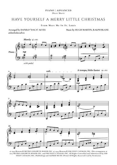 Have Yourself A Merry Little Christmas (arr. Danilo "Daca" Alves)