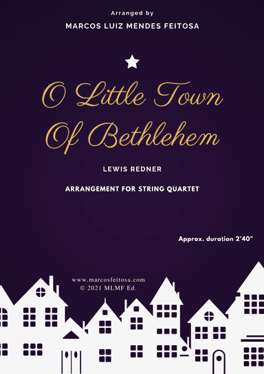 O Little Town of Bethlehem - String Quartet (arr. MARCOS LUIZ MENDES FEITOSA)