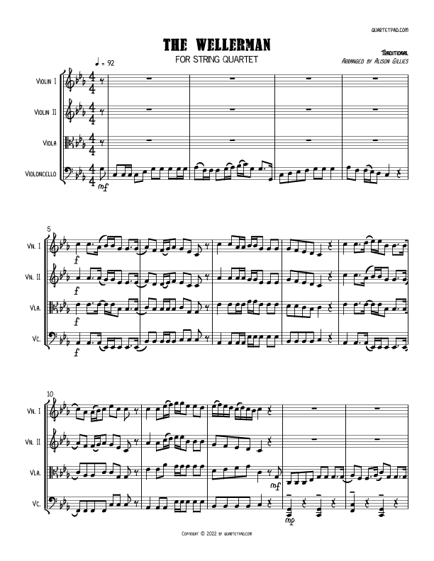 The Wellerman Sea Shanty - String Quartet (arr. Alison Gillies)