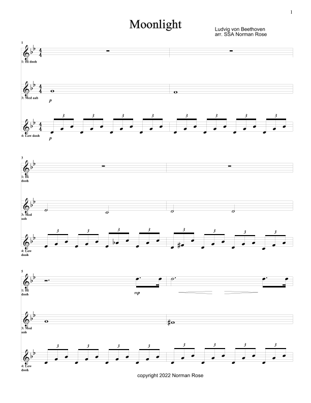 Moonlight (arr. Norman Rose)