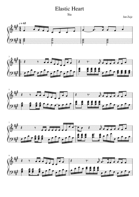 Elastic Heart (arr. Jan Zajc)