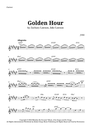 Golden Hour (arr. Langanho)