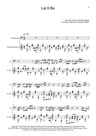 Let It Be (arr. Guilherme Facchetti)