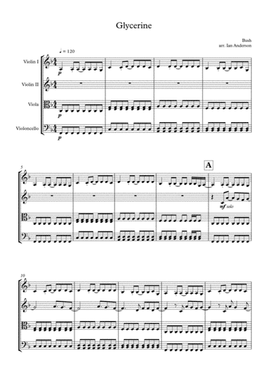 Glycerine (arr. Ian Anderson)