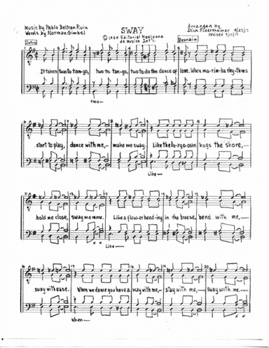 Sway (Quien Sera) (arr. Dick Floersheimer)