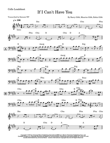 If I Can't Have You (arr. Katsumi WF)