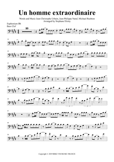 Un Homme Extraordinaire (arr. Stephane ELSINY)