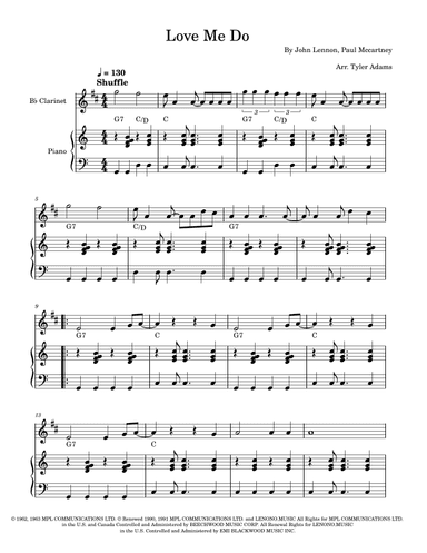 Love Me Do (arr. Tyler Adams)