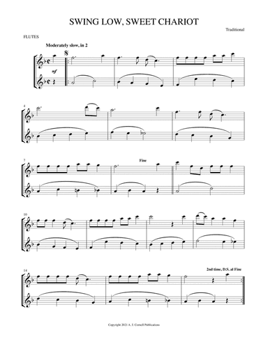 Swing Low, Sweet Chariot (arr. Mark Phillips)
