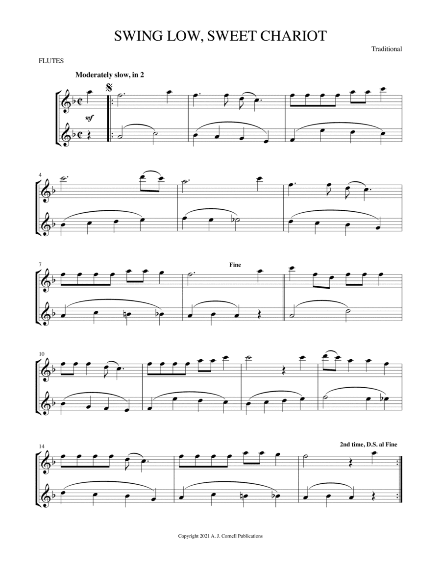 Swing Low, Sweet Chariot (arr. Mark Phillips)