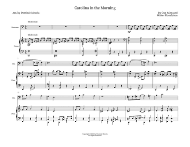 Carolina in the Morning (arr. Dominic Meccia)