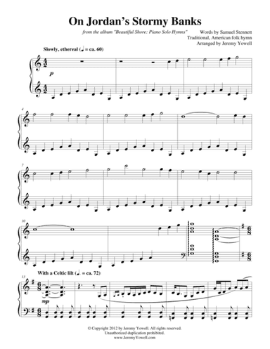 On Jordan's Stormy Banks (arr. Jeremy Yowell)
