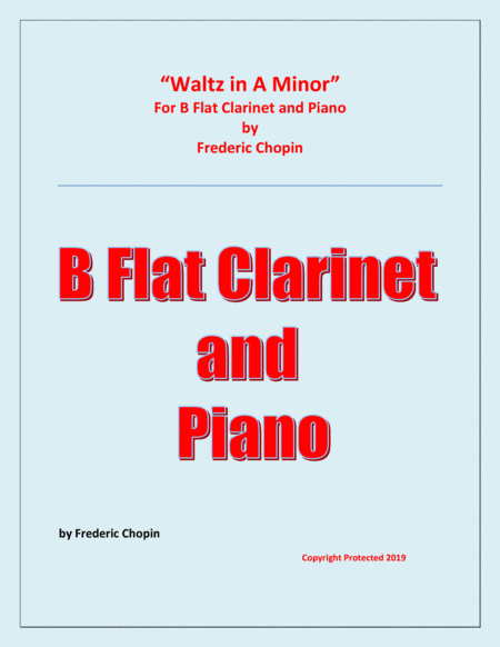 Waltz in A Minor (Chopin) - B Flat Clarinet and Piano - Chamber music (arr. Raymond Fenech)