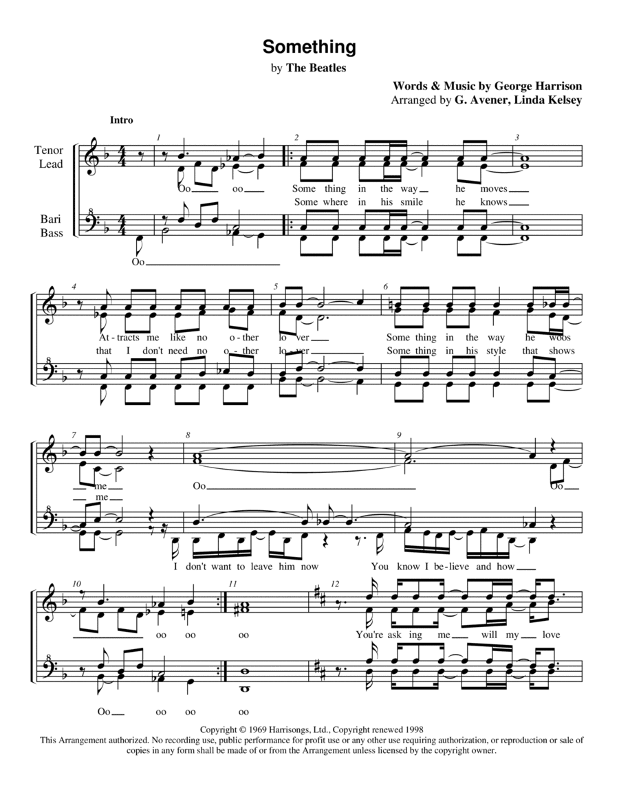 Something (arr. G. Avener, L. Kelsey)