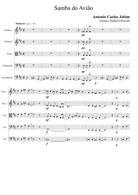 Song Of The Jet (samba Do Avião) (arr. Raphael Macedo)