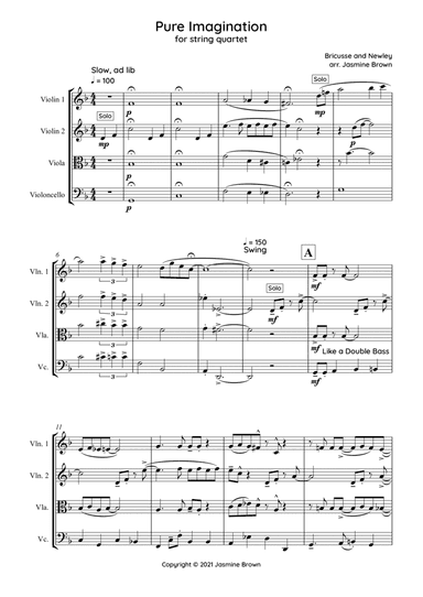 Pure Imagination (arr. Jasmine Brown)