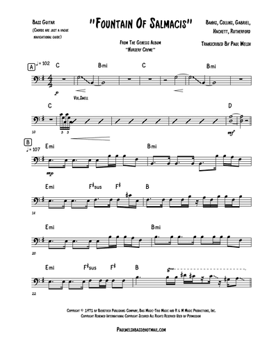 Fountain Of Salmacis (arr. P Welsh)