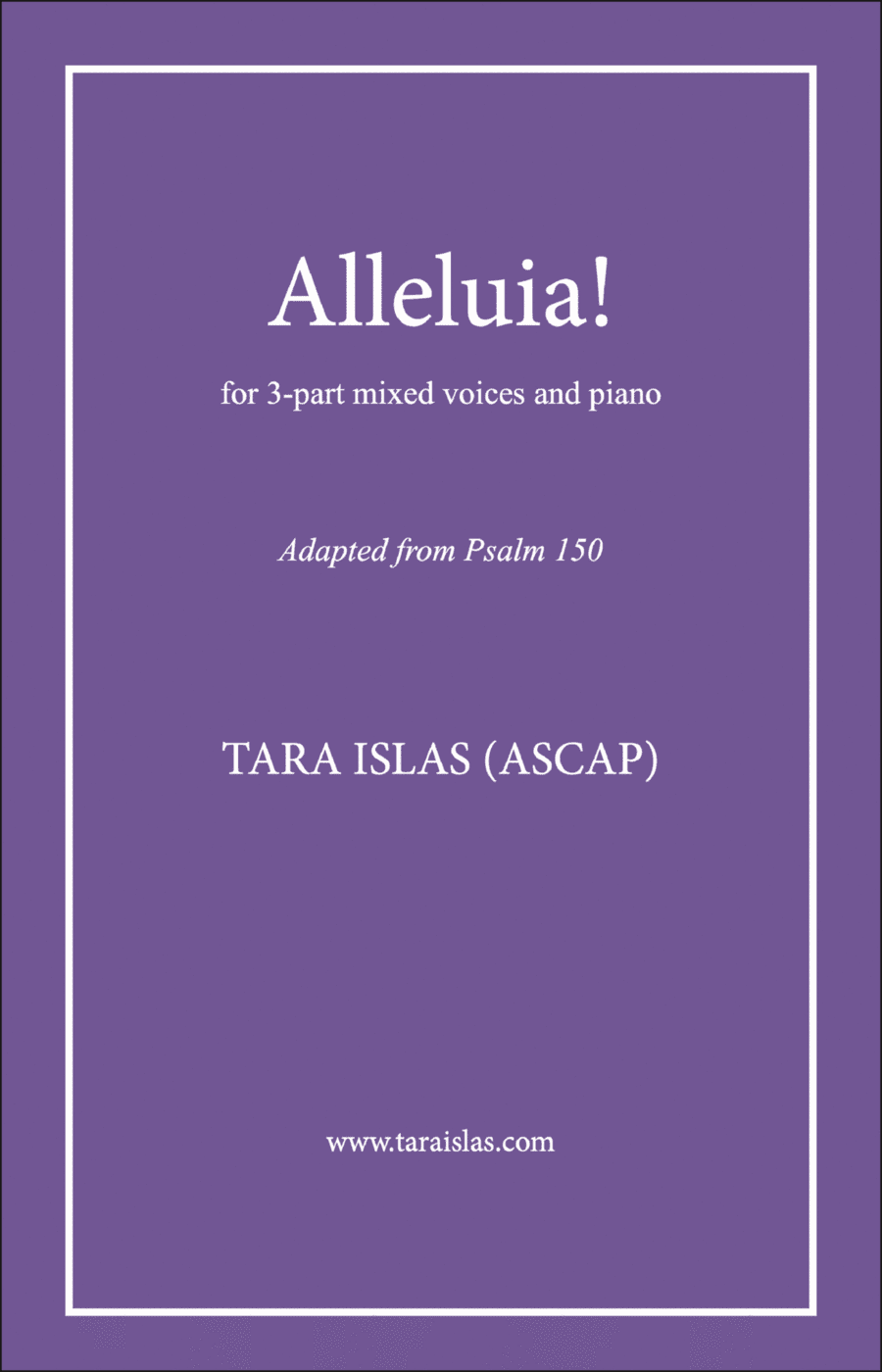 Alleluia! for SAB choir