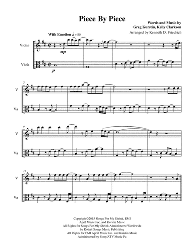 Piece By Piece (arr. Kenneth D. Friedrich)