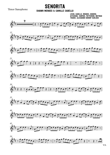 Senorita (arr. Alexander Bosrup Karlsen)
