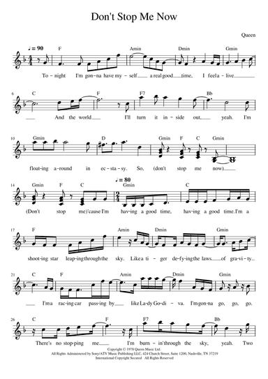 Don't Stop Me Now (arr. Jack Vaughan)
