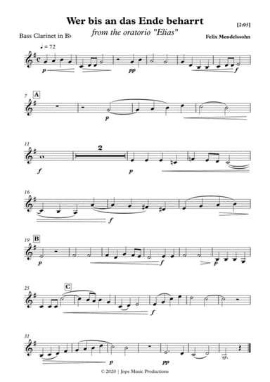Wer bis an das Ende beharrt - F.B. Mendelssohn (arr. Jope)