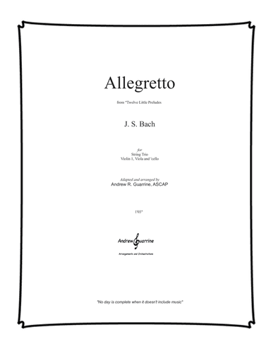 Allegretto (arr. Andrew R. Guarrine)