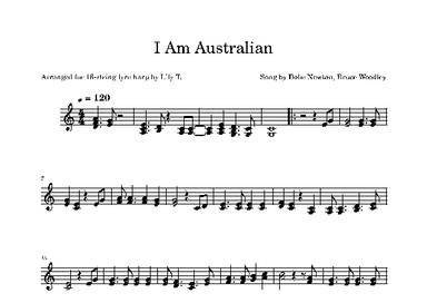 I Am Australian (arr. Lily T.)