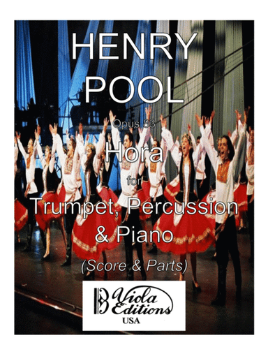 Opus 83, Hora for Trumpet, Percussion & Piano