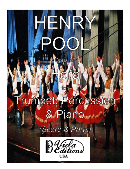 Opus 83, Hora for Trumpet, Percussion & Piano