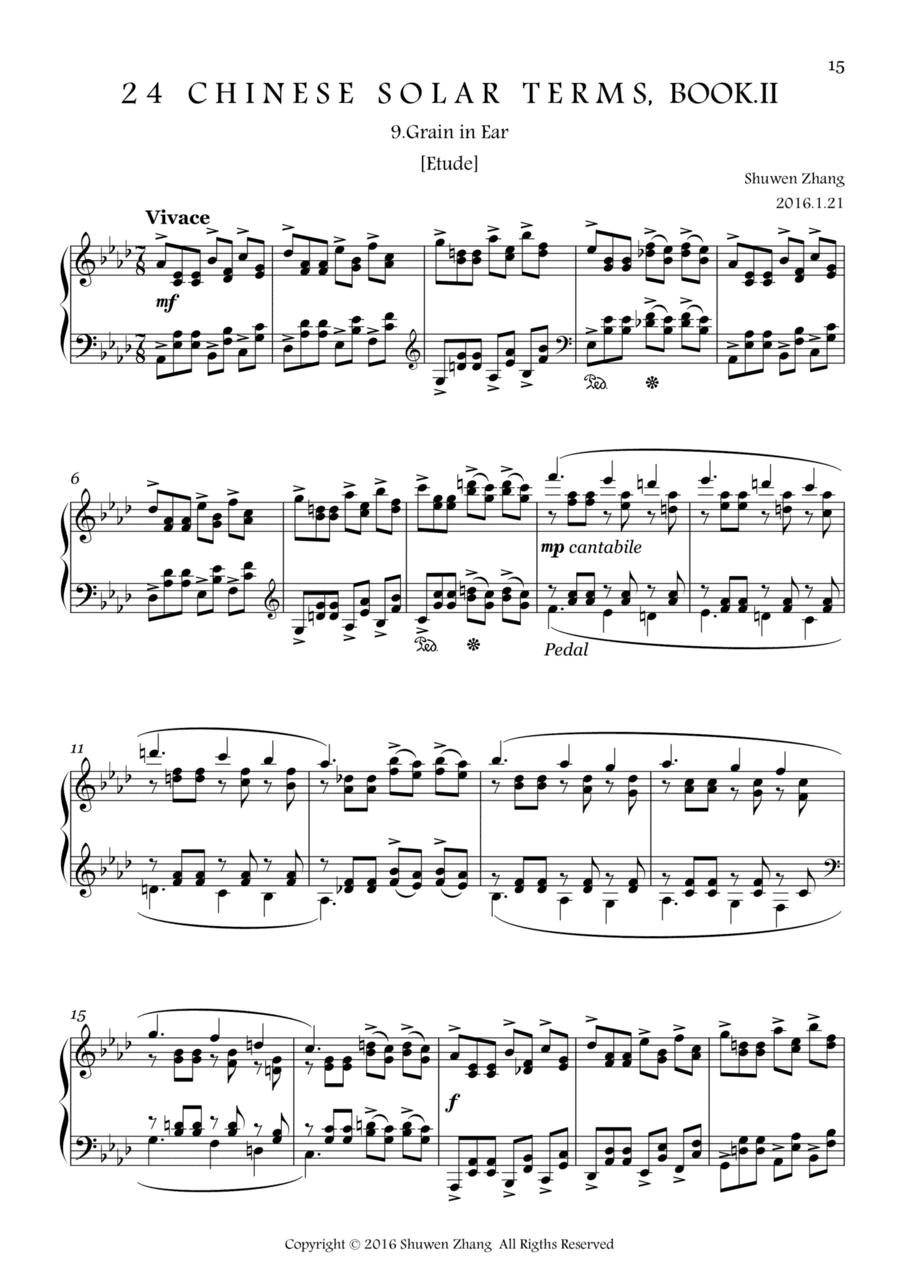 24 Chinese Solar Terms,Bk.2,No.9: Grain in Ear